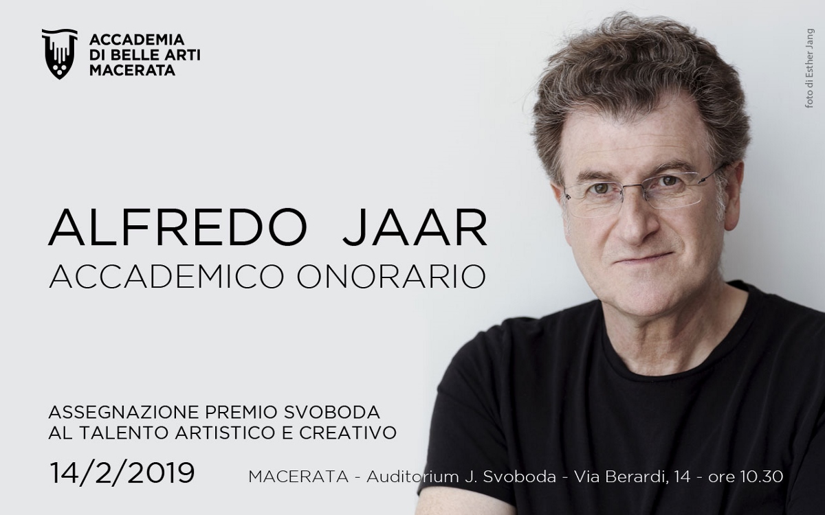 Alfredo Jaar - Laurea Honoris Causa e Premio Svoboda